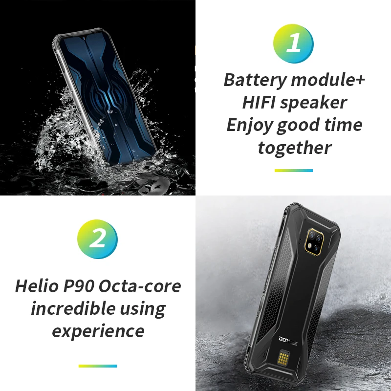 Прочный мобильный телефон Doogee S95 Pro IP68/IP69K 6 3 дюйма 8 ГБ 128 тройная камера 48 МП
