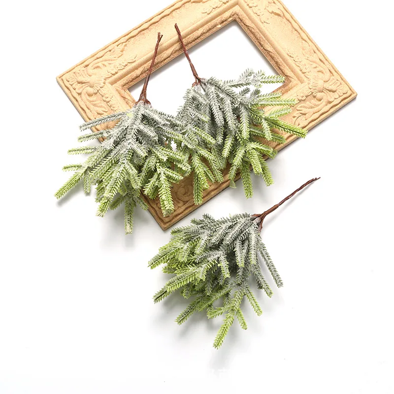 

Pine Needle Leaf Artificial Flowers for Christmas Wedding Decoration DIY Handcraft Xmas Wreath Gift Scrapbooking Craft