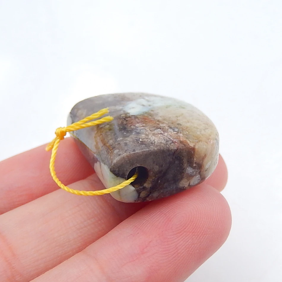 

New Arrival Natural Turquoise Drilled Pendant Bead 22x26x10mm10.7g