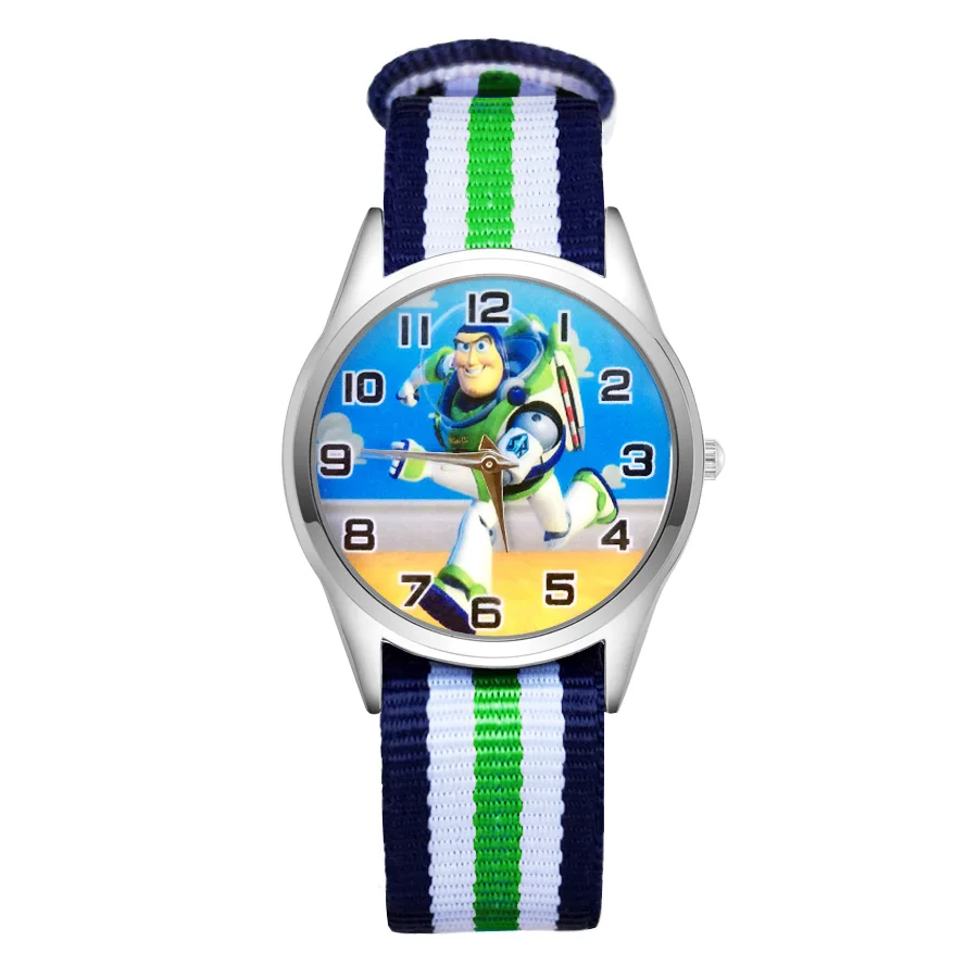 

Children's Cute Cartoon Style Women Student Boy Girl Nylon Strap Quartz Wrist Watches JC51