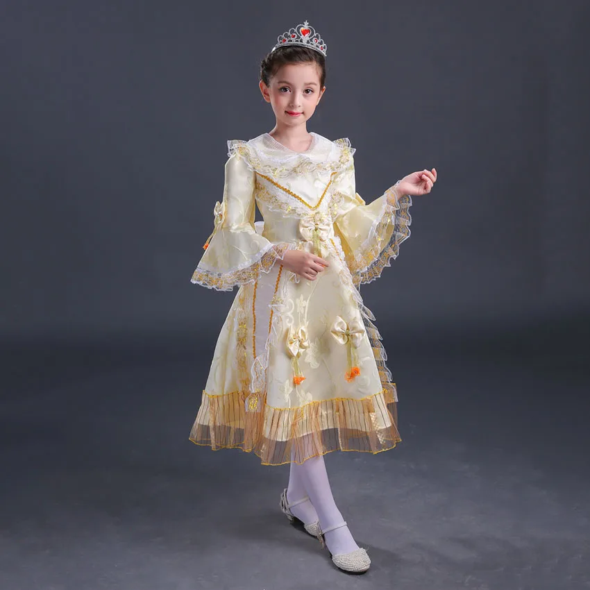 Винтажное Европейское испанское русское Королевское Платье принцессы для