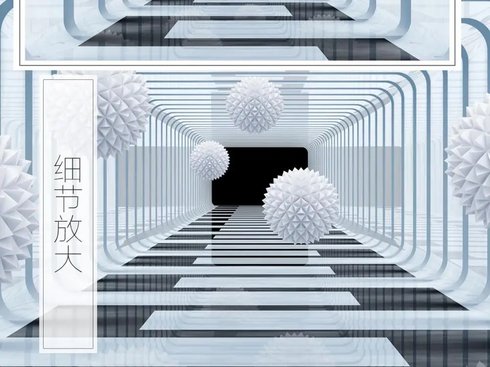 

New Custom 3D Large Mural Wallpaper Abstract geometric space future nordic children's room TV Background living Bedroom