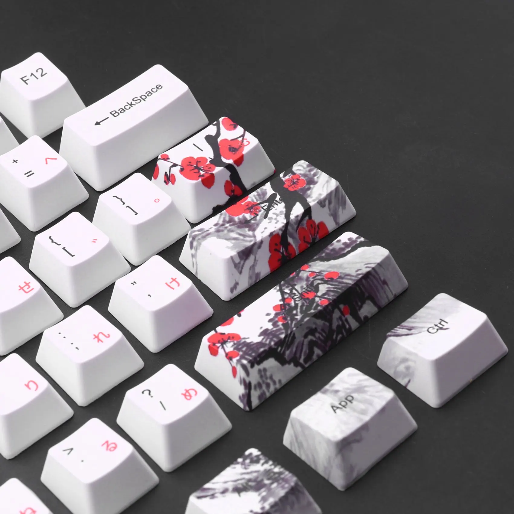 Колпачок для клавиш 110 PBT колпачок с сублимационной печатью цветение сливы
