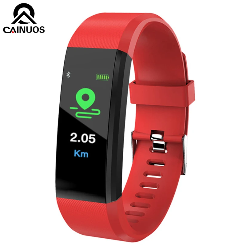 Смарт браслеты CAINUOS для мужчин и женщин часы с монитором сердечного ритма фитнес