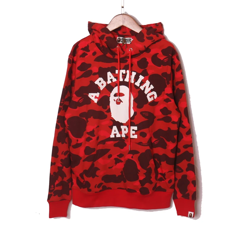 

camouflage hooded terry sweater M-3XL