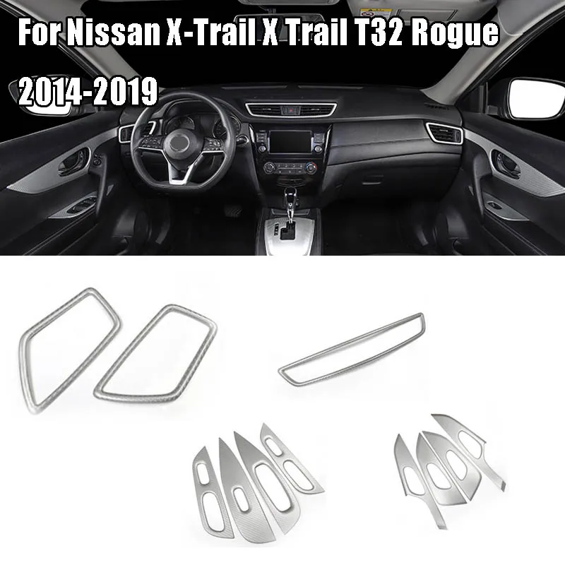 

Car styling Aluminum alloy accessories Modified For Nissan X-Trail X Trail T32 Rogue 2014-2019 Car dashboard modified
