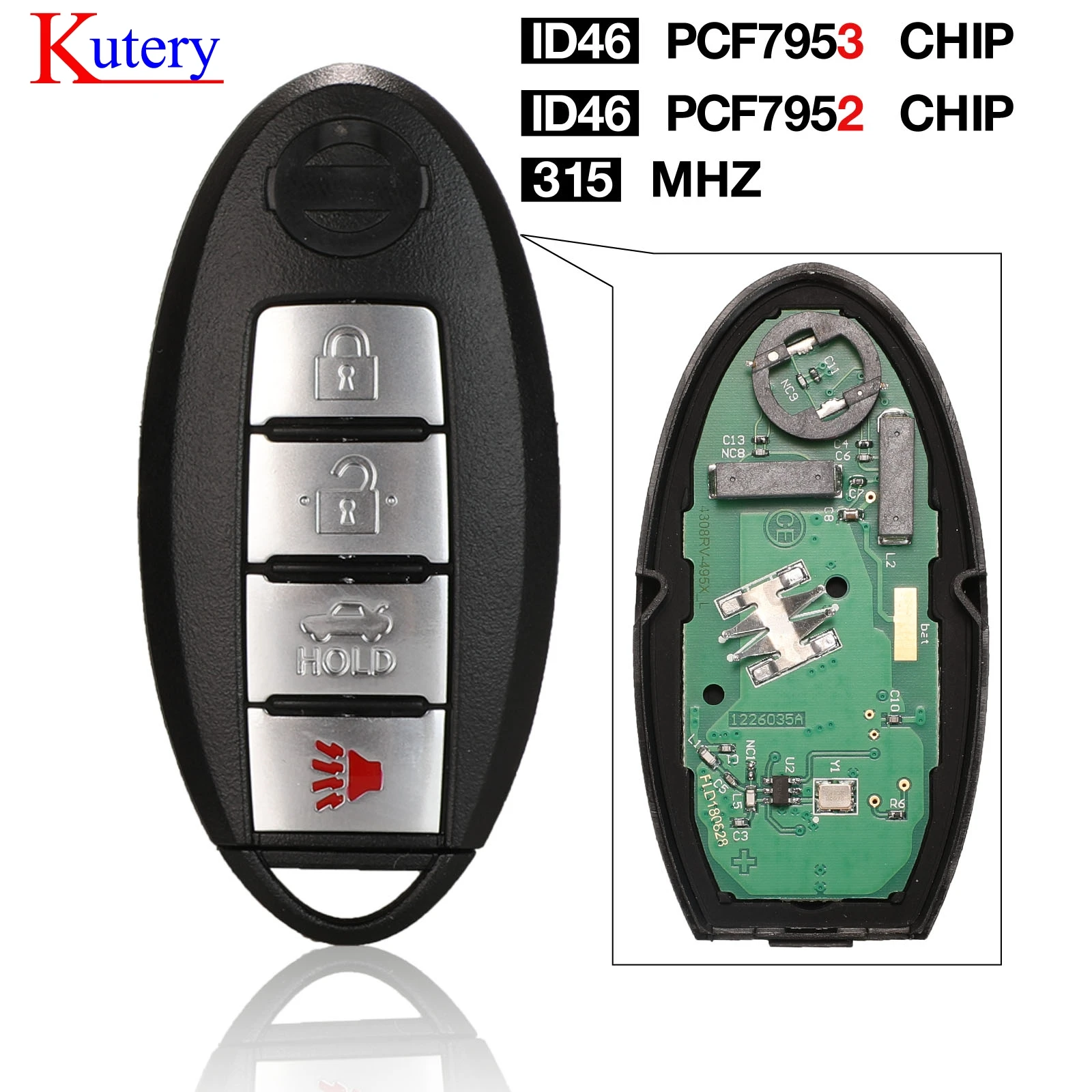 Умный дистанционный ключ kutery для NISSAN Altima Teana Maxima MURANO Infiniti G25 G35 G37 Q60 FX35 FX37 QX70 FX50 315Mhz