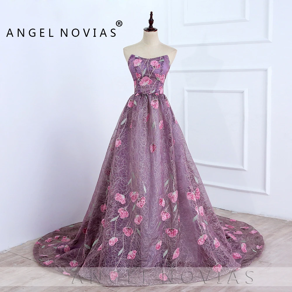 ANGEL NOVIAS Новое поступление длинное модное элегантное вечернее платье 2020