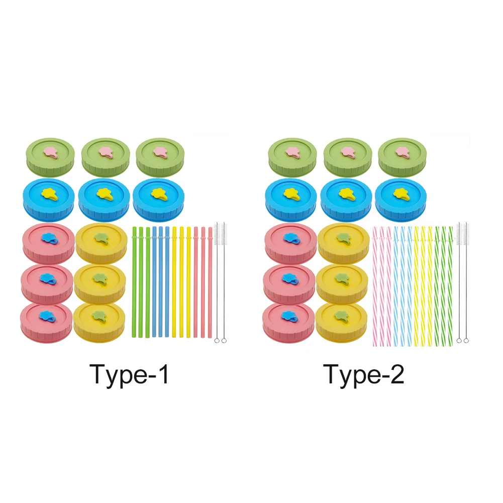 26 шт. домашняя Питьевая солома Легкая очистка Силиконовая пробка крышка для