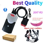 2021 лучший новый VCI vd Bluetooth 2017.R3 генератор ключей для диагностического ремонта delicht 3 в 1 сканер obd2 отправка с чехлом