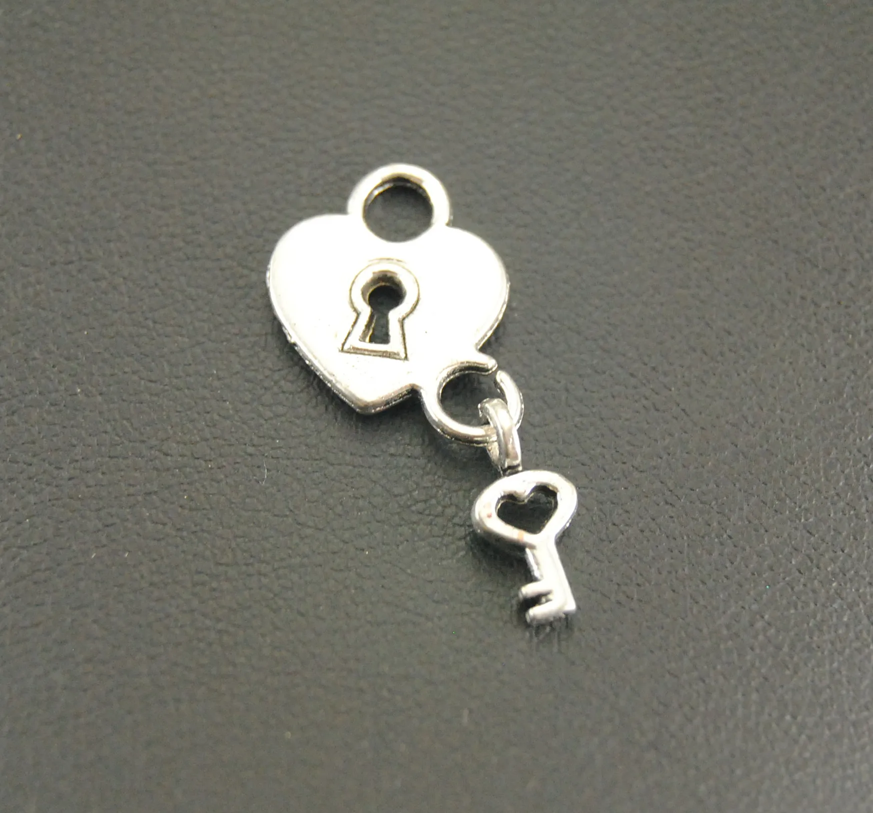 30pcs Charms Heart Lock And Key Silver Color Pendant For DIY Handmade Jewelry Making Accessorie | Украшения и аксессуары