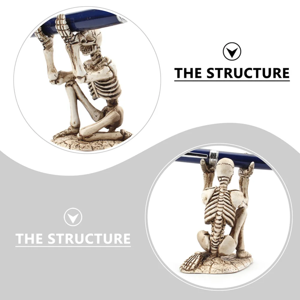 

1 Pc Pencil Holder Mini Skeleton Pencil Storage Bracket Desktop Decoration