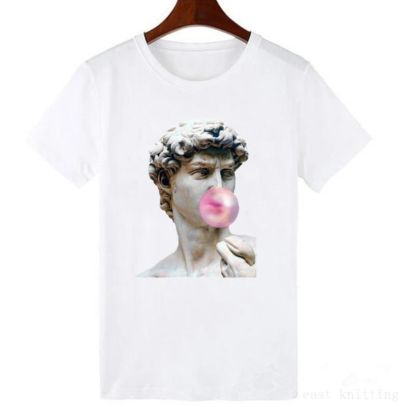 Крутые футболки для взрослых с джокером Забавные футболки с графикой Mona Lisa Harajuku Повседневная футболка с круглым вырезом - Цвет: 0373