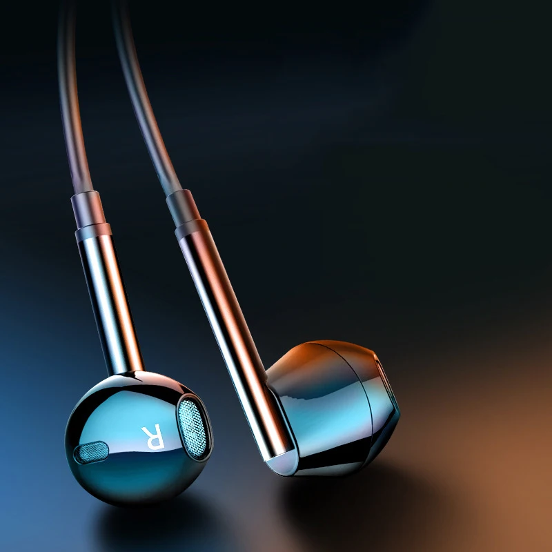 

Шумоподавляющие наушники-вкладыши с разъемом 3,5 мм, гарнитура с сабвуфером, портативная модная универсальная совместимая гарнитура, аксесс...