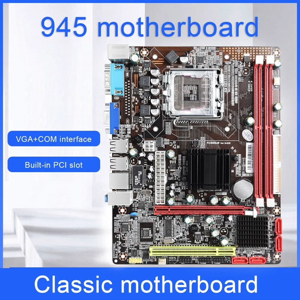 

945 Desktop Motherboard M-ATX USB2.0 SATA2.0 DDR3 Dual Channel 4G Mermory for LGA 771/775Mzh