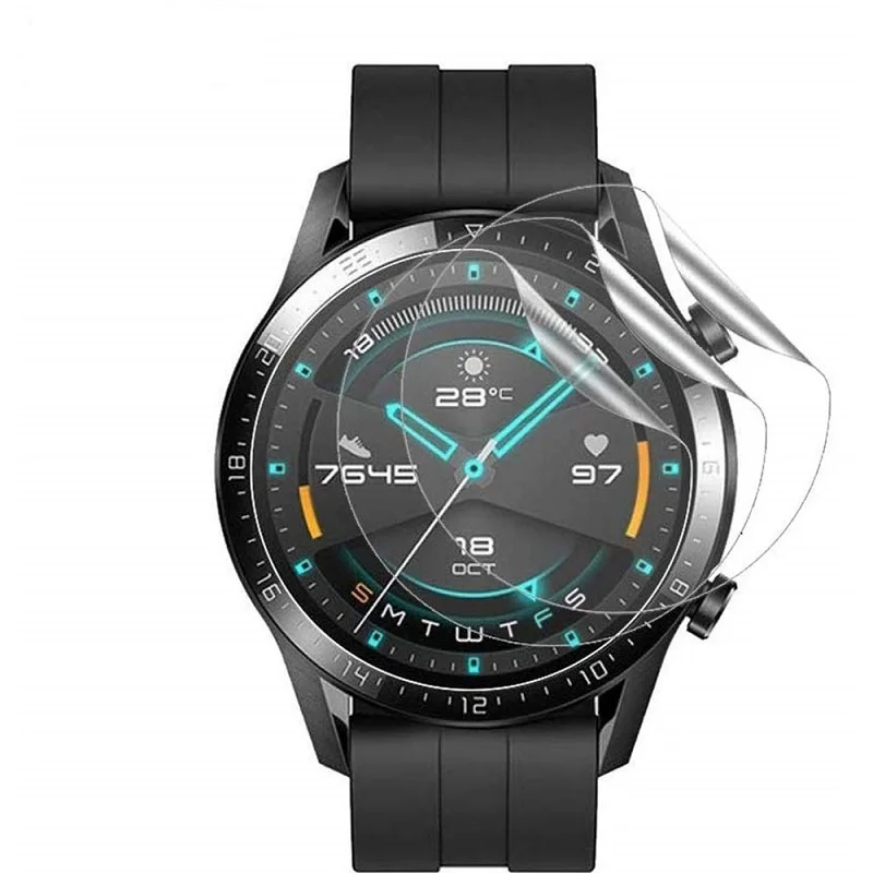 Гидрогелевая Защитная пленка для Huawei Watch GT GT2 GT2e экрана 46 мм 42 (не стекло) 2 шт. |