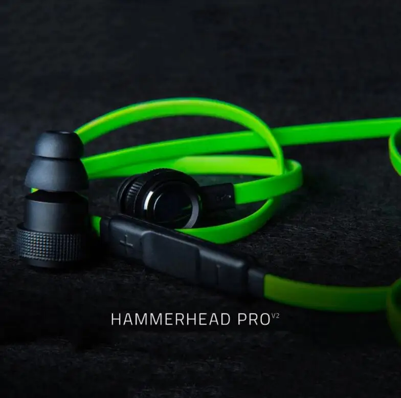 

New Hammerhead Pro V2 Earphone With Mic Headset Gamer Sports Wired Headphones 3.5mm Ear Plugs for Razer Hammerhead V2 Pro Casque
