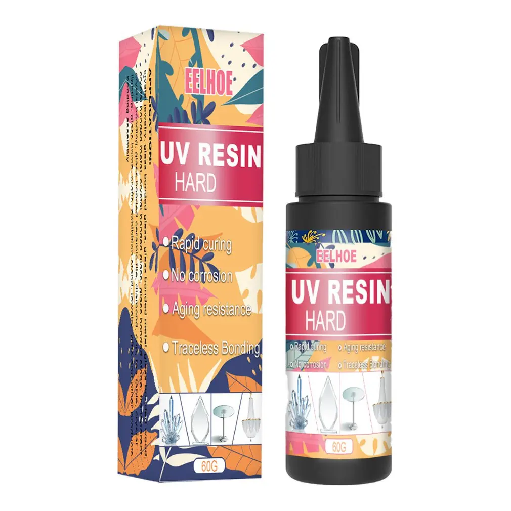 

UV Resin Crystal Clear Hard Type Glue Ultraviolet Curing Epoxy Resin For DIY Jewelry Making Craft Decoration Resin Mold