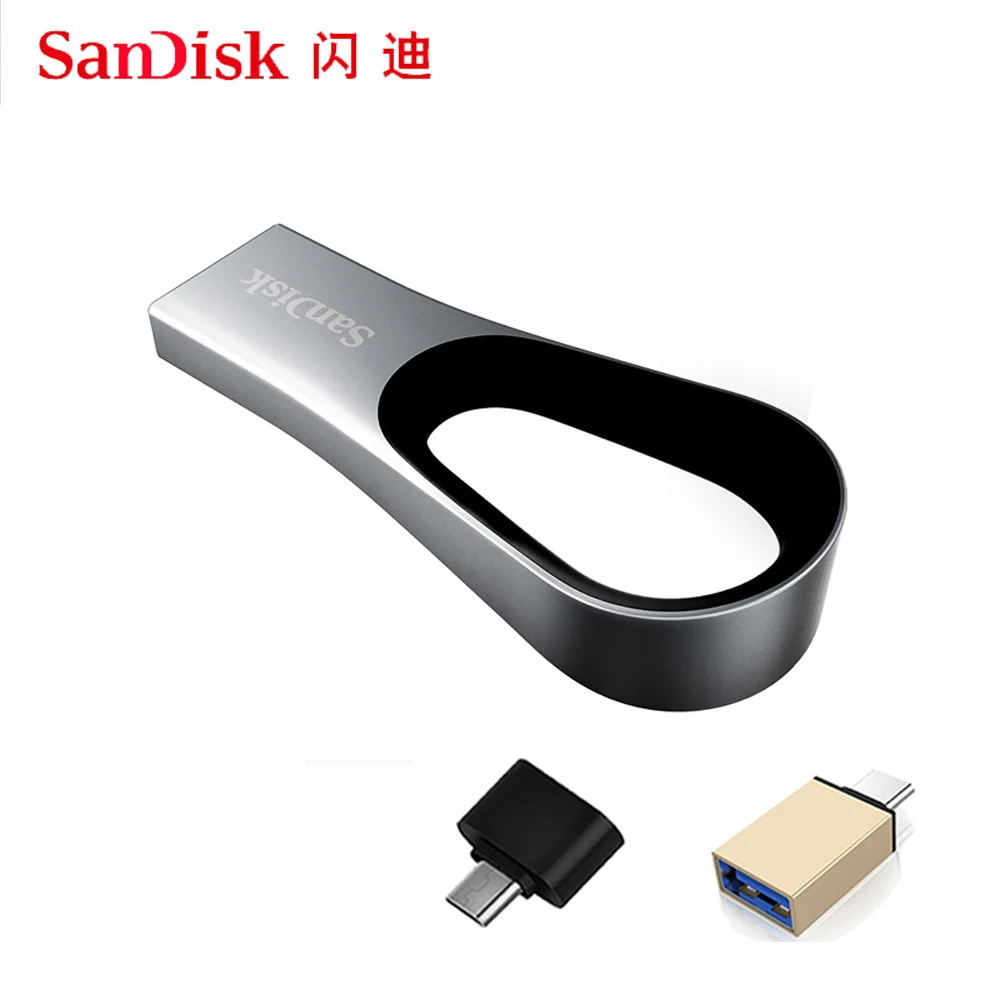 Двойной Флеш накопитель SanDisk CZ93 флэш USB 128 Гб 64 3 0 Pendrive Memory Stick хранения устройство