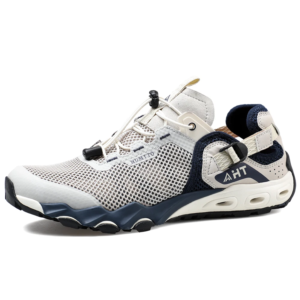HUMTTO 2021 New Hiking Water Shoes for Men Quick Dry Aqua Shoes Mens Mesh Beach Outdoor Sandals Trekking Shoes Trail Sneakers