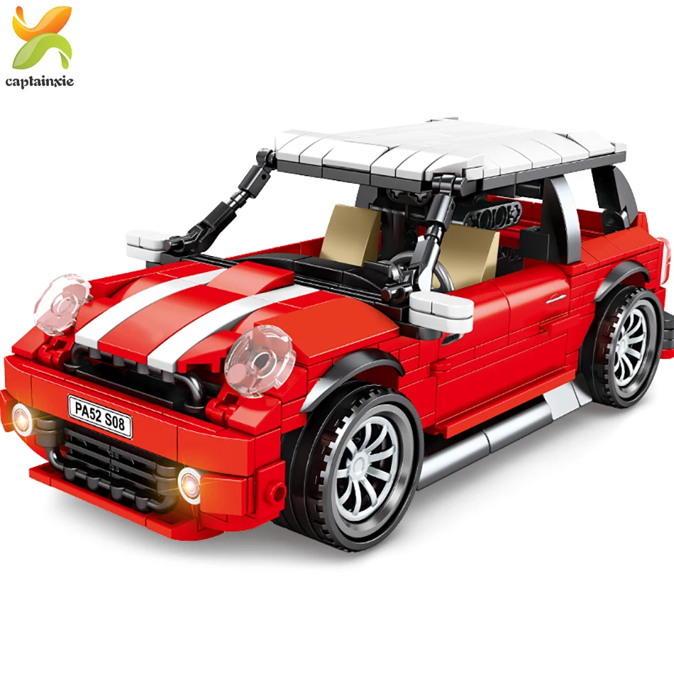 557 шт. техника Супер гоночный автомобиль классический мини купер Жук