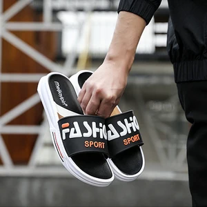 Шлепанцы мужские летние Нескользящие, сандалии в Корейском стиле, пляжная обувь для пар, большие размеры 50