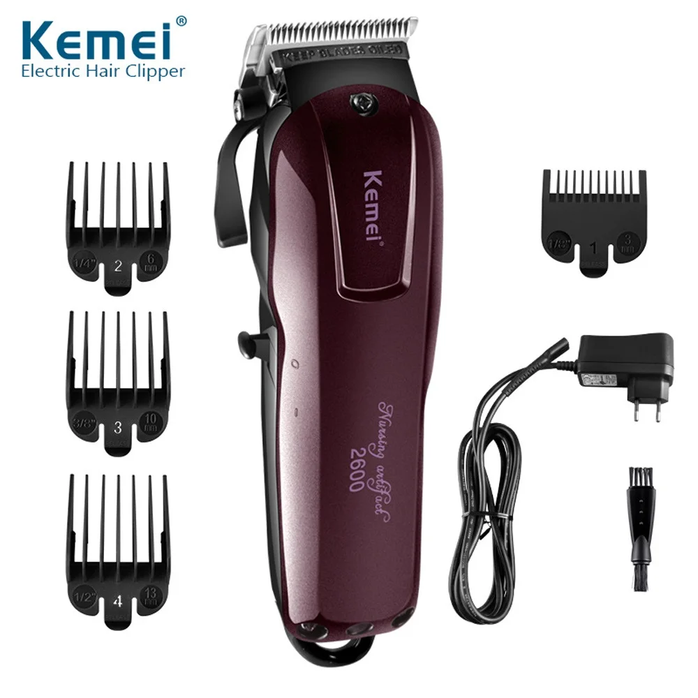 100-240V Kemei professional hair clipper electric hair trimmer powerful hair shaving machine hair cutting beard electric razor