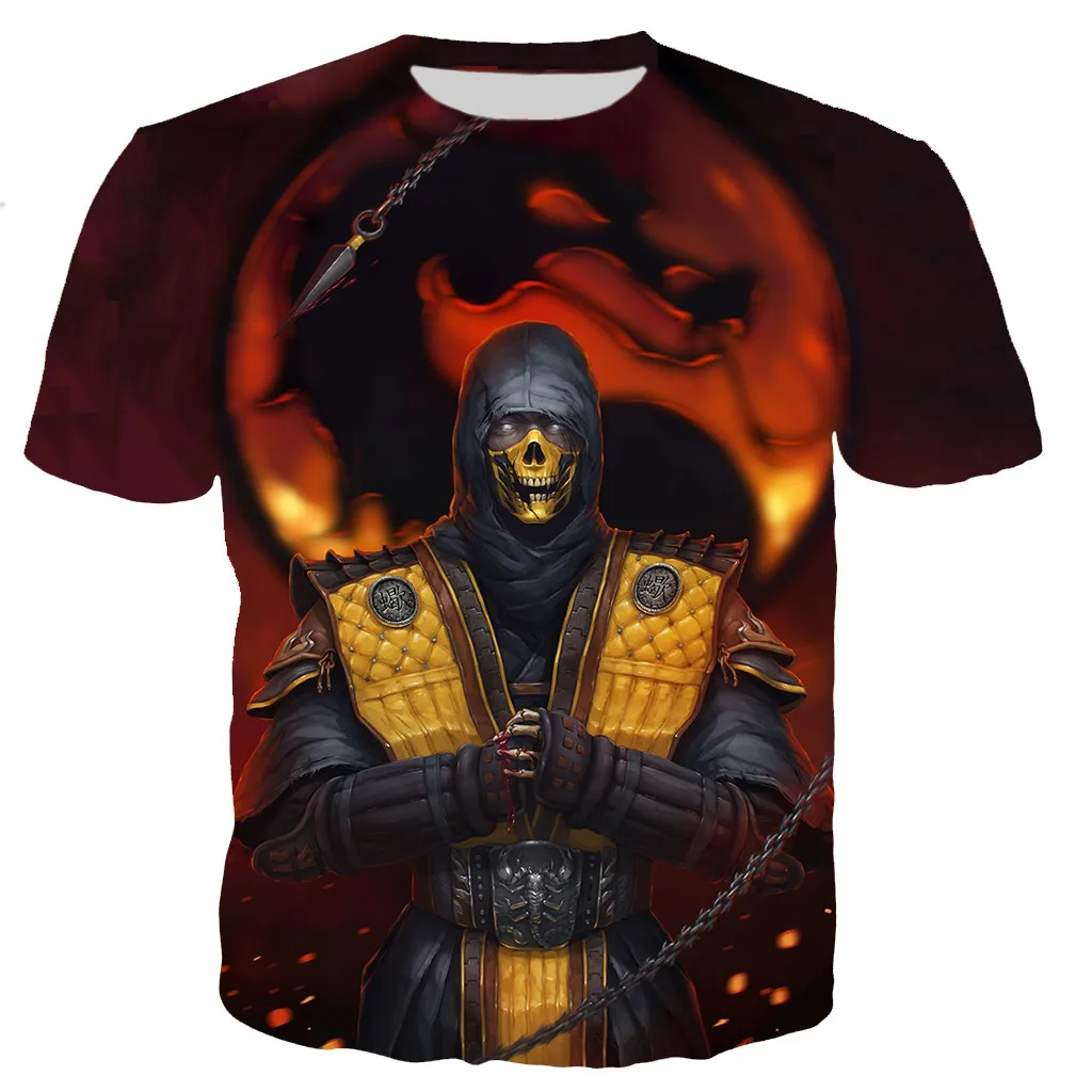 Аниме игры Mortal Kombat 11 печатные 3D футболка для мужчин/женская повседневная обувь