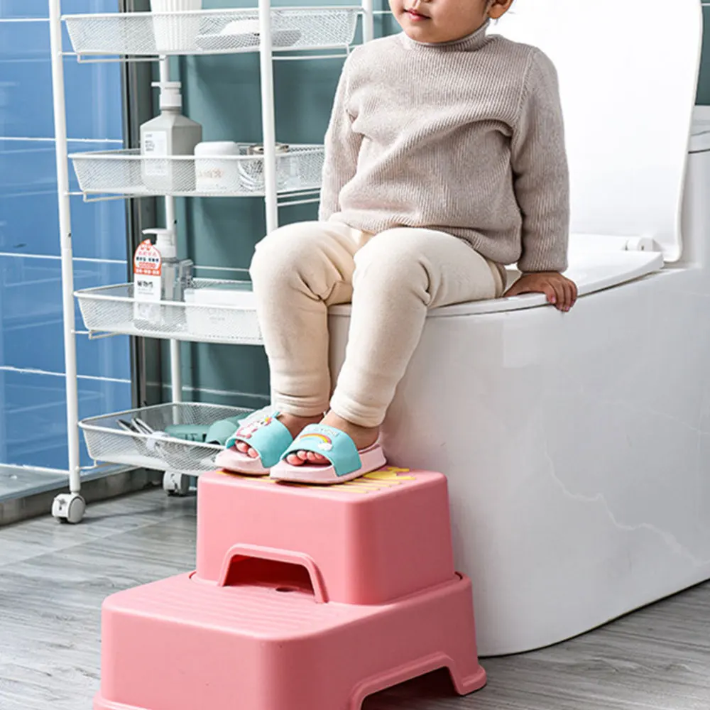 

1 Set Household Children Footstool Stable Non-slip Children Washing Stool