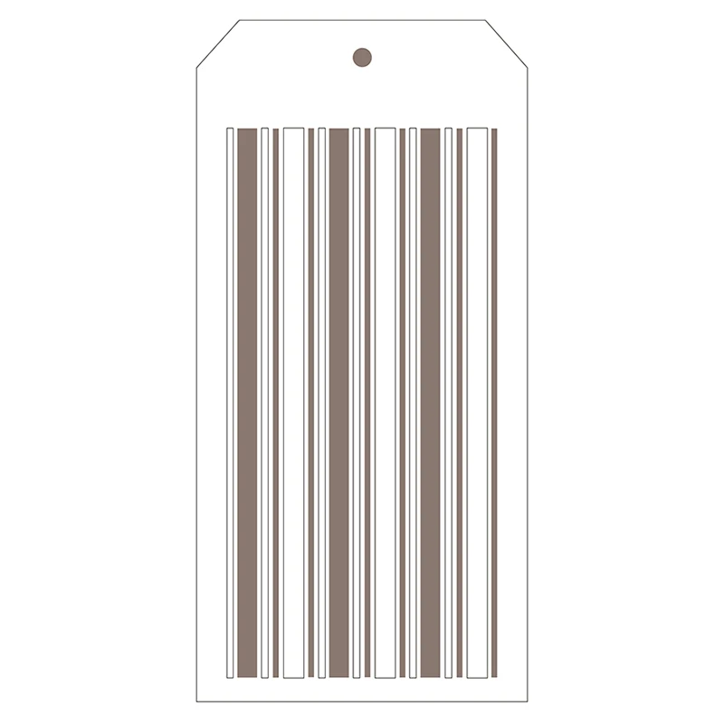 

New Stripe Pattern Label Tag Plastic Stencil for DIY Greeting Card Scrapbooking Background No Metal Cutting Dies and Stamps 2021