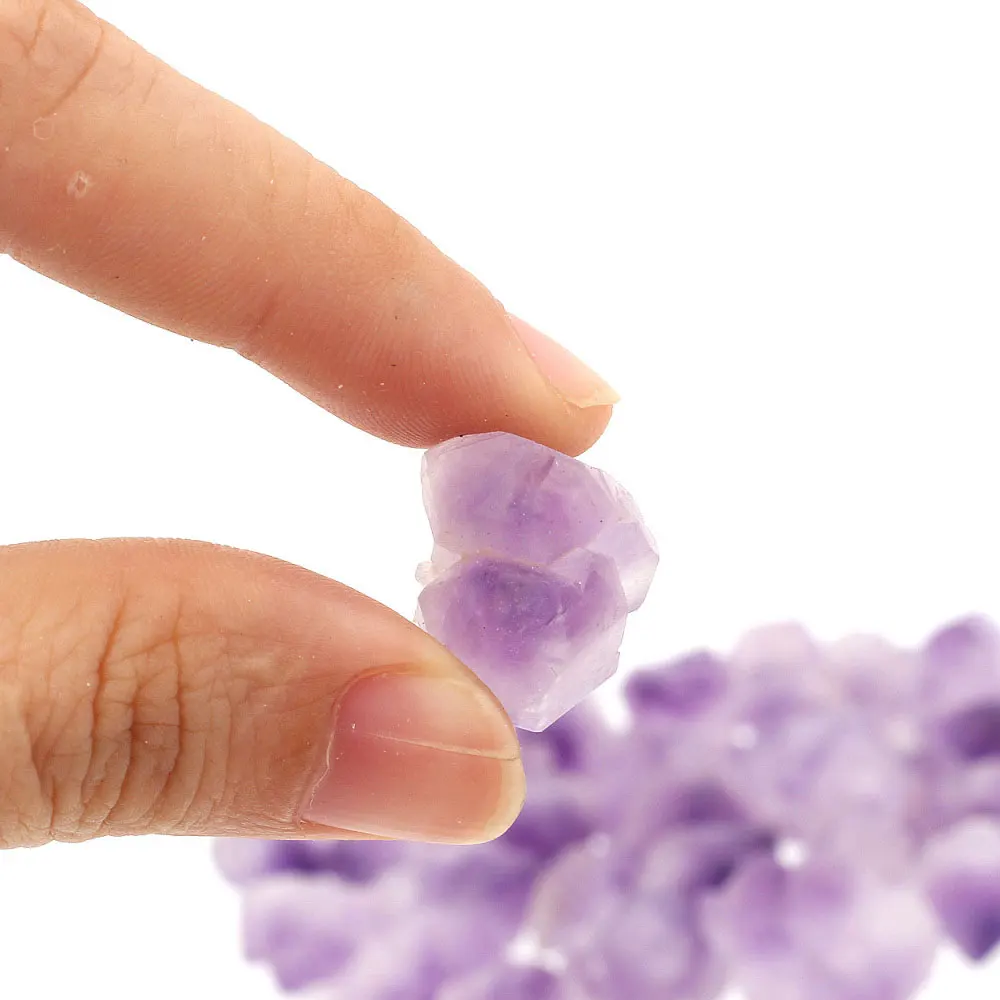 100 г натуральный аметист кварца кристалл ручной резки самородок формы