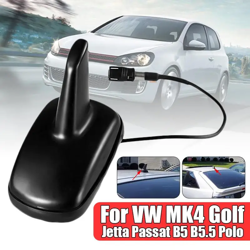 Воздушное основание антенны AM/FM для VW MK4 Golf Jetta Passat B5 B5.5 Polo Beetle Black Стайлинг