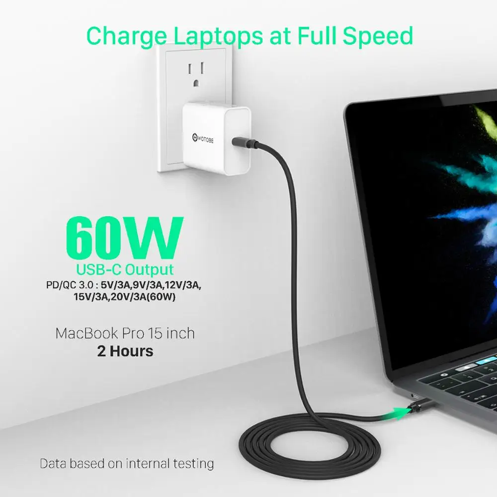 Type-C USB-C кабель 2 м 5A PD/QC3.0 Быстрая зарядка для MacBook xiaomi и применимый PD 18 Вт 29 Вт 30 Вт 45 Вт 60 Вт 61 Вт 87 Вт адаптер питания