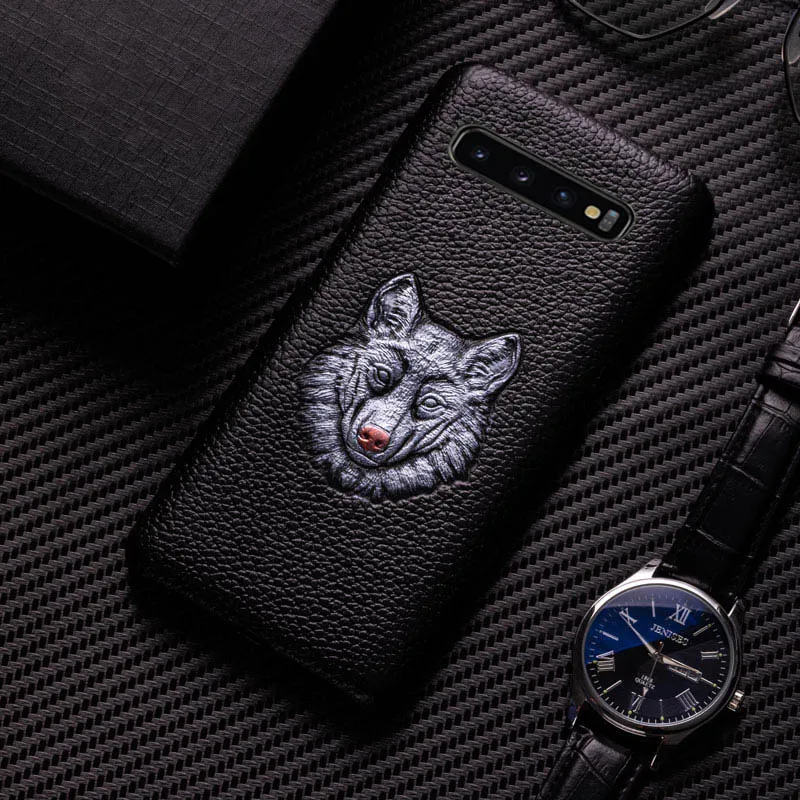 Wolf Чехол для телефона для samsung Galaxy A50 A70 S7 S8 S9 S10 Plus, Note 8, 9, 10, изображение животного текстура чехол для A30 A40 A5 A7 A8 - Цвет: Wolf