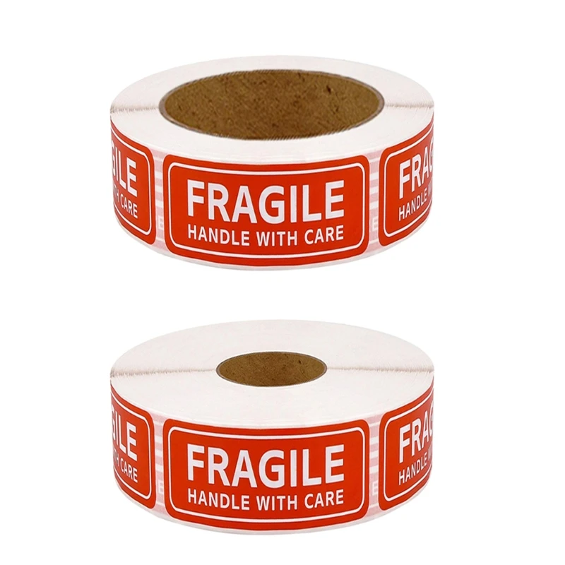 

150/500 Pcs "FRAGILE" Warning Labels Stickers Please Handle with Care Sign Decal for Goods Decoration Multipurpose