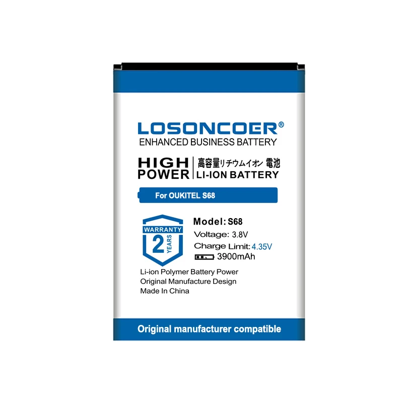 Аккумулятор LOSONCOER 3900 мАч для OUKITEL S68 |