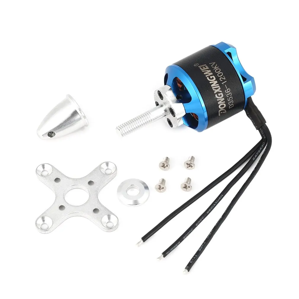 DXW 1200KV 2 4S бесщеточный двигатель для RC FPV Самолет с неподвижным крылом самолета 2000