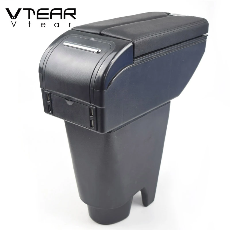 Vtear для BYD F0 FO аксессуары автомобиля подлокотник кожаный коробка хранения
