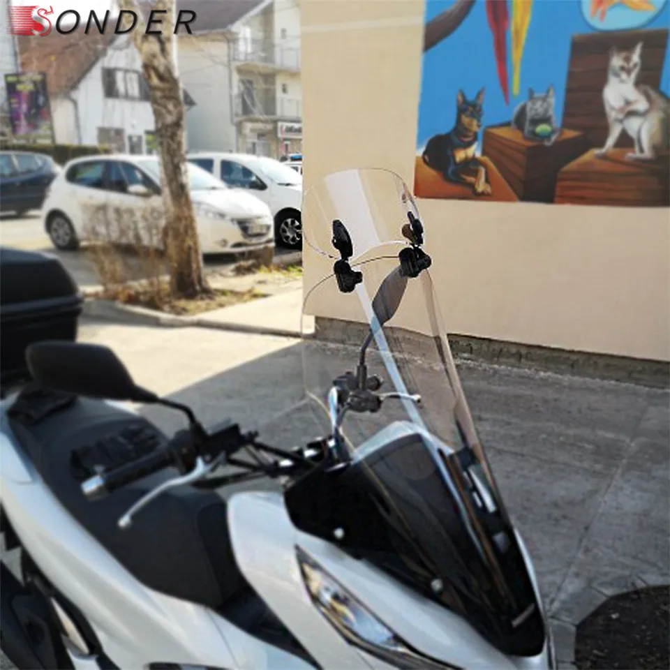 Adjustable Wind Screen Windshield Spoiler Air Deflector for Honda BMW YAMAHA HONDA X ADV SUZUKI DUCATI KYMCO AK550 SYM VESPA | Автомобили