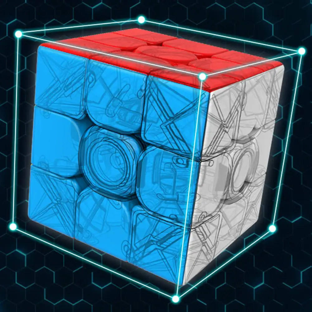 

HobbyLane 3x3x3 Magic Cube Stickerless Design Kids Adults Antistress Game Puzzle Mental Development Educational Toy