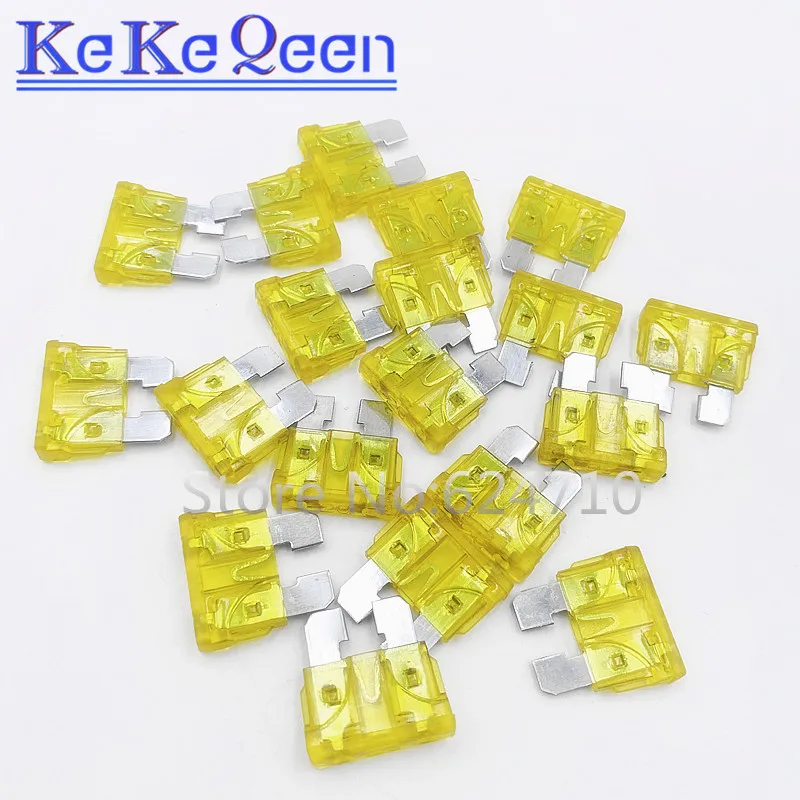 100 шт. средний автомобильный предохранитель среднего размера высококачественный