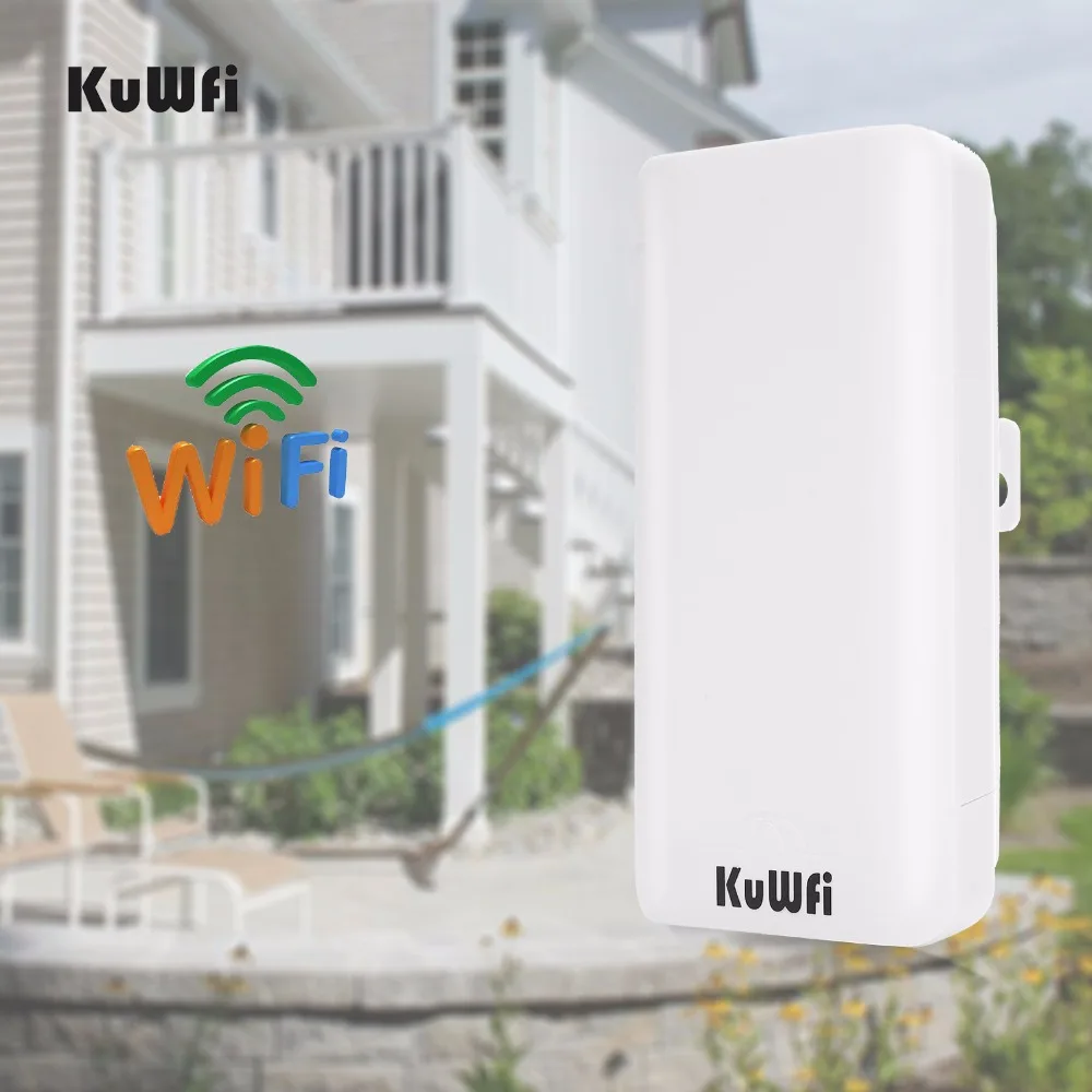 KuWFi 300 Мбит/с 2 шт. 1 3 км Открытый CPE маршрутизатор 5G беспроводной Точка доступа Wi Fi