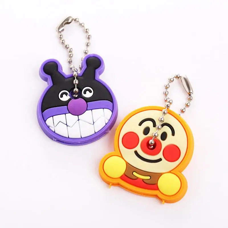 2 шт./компл. новый милый брелок Chaveiros хлеб Anpanman Аниме Ключ с ключи крышка Сумочка в