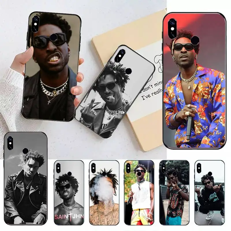 

Singer SAINt JHN cover Phone Case For Xiaomi Redmi note 7 8 9 t s 10 A pro lite funda shell coque cover