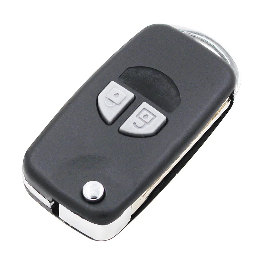 Folding 2 Button Remote Key Shell Case Blank Fob for Suzuki Grand Vitara Swift Ignis SX4 Liana Alto TOY43 blade | Автомобили и