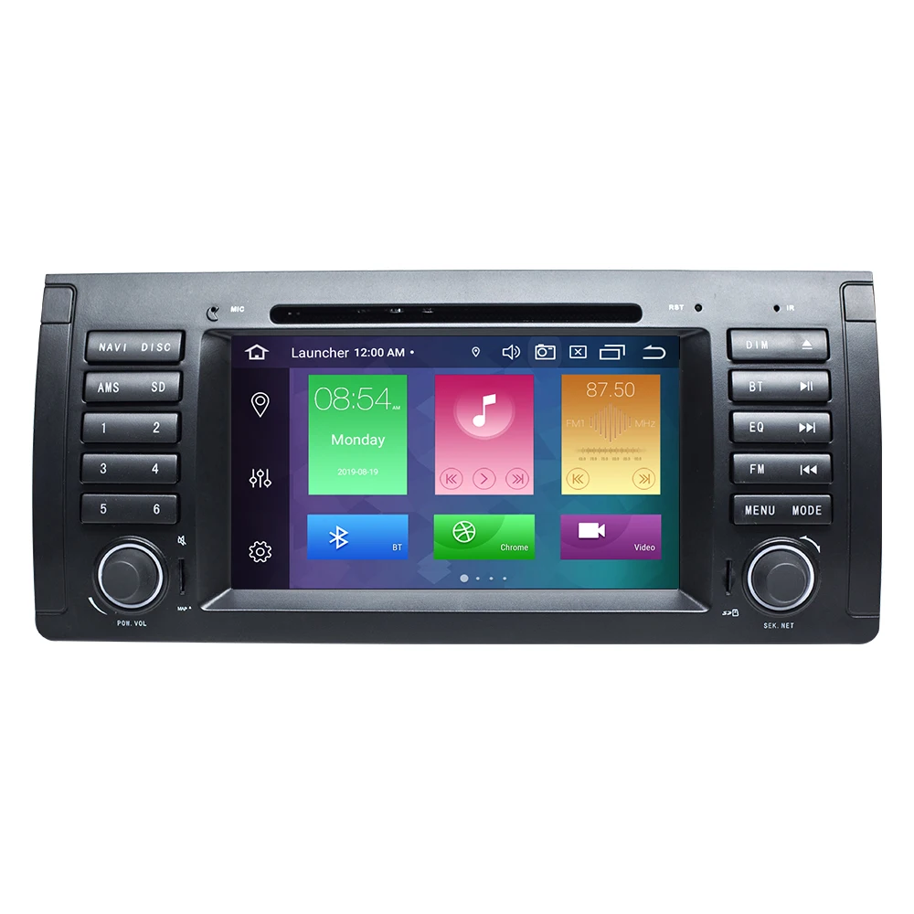 Qcta Core 1 din Android 9 автомобильный стерео DVD плеер для BMW X5 E53 E39 Мультимедиа GPS Навигация