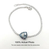 ms betti full rhinestone chains bracelet big triangle stone crystal from austria 2021 fashion design women birthday party gifts