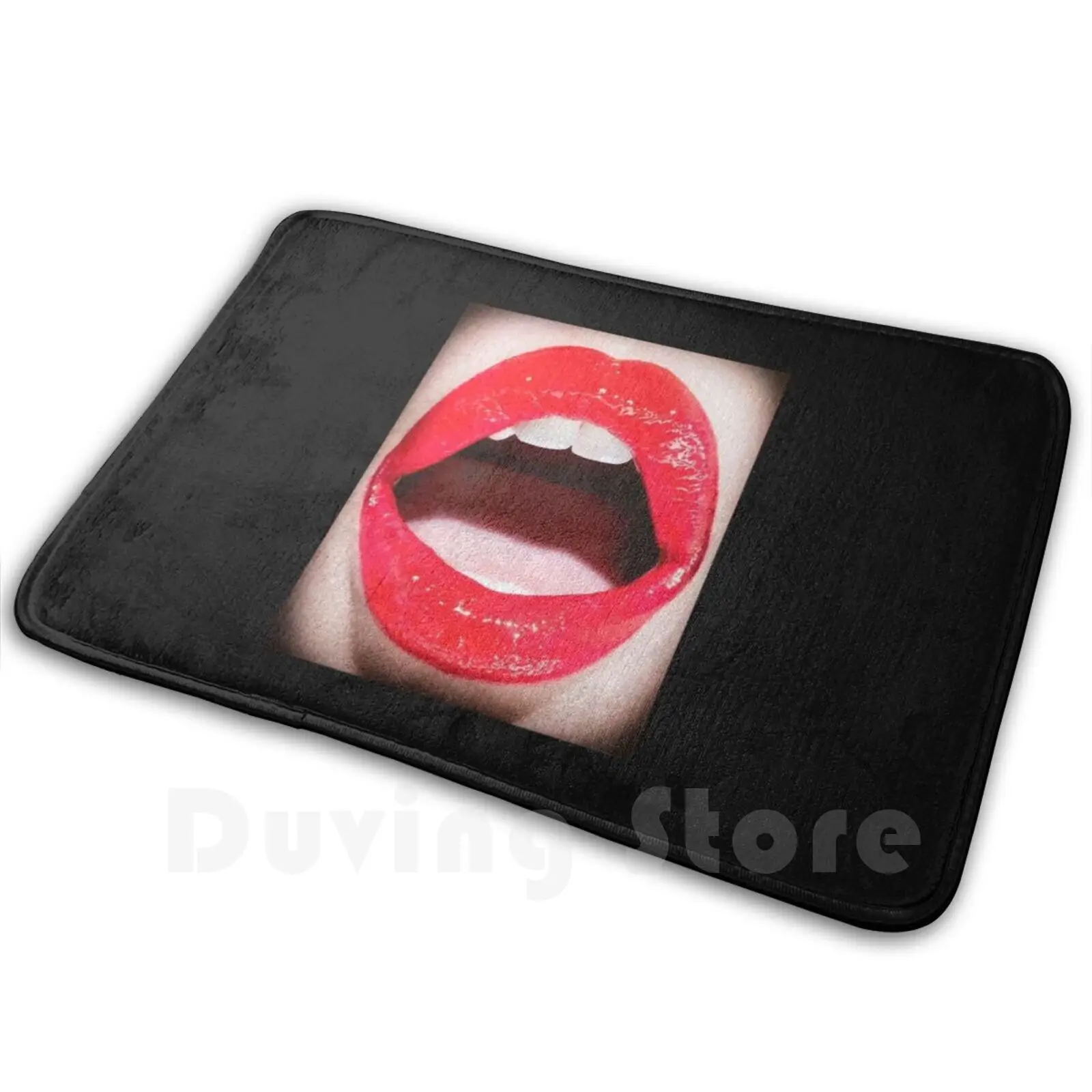 

Open Mouth Carpet Mat Rug Cushion Soft Pride Lips Smile Trump Maga Laughing Mouth Lipstick Teeth Laugh Animal