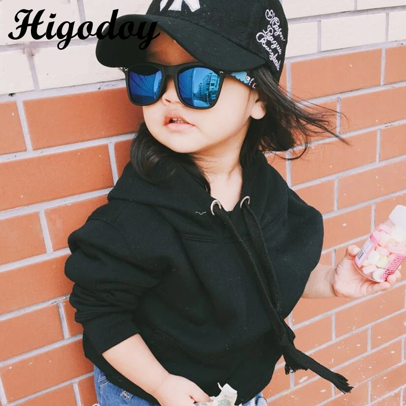 Детские солнцезащитные очки Higodoy Квадратные ретро для мальчиков и девочек