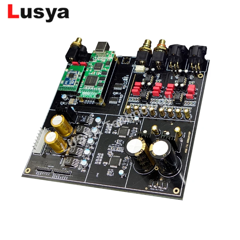 Двойной AK4497EQ DAC CSR8675 Bluetooth 5,0 AK4118 DAC декодер совместим с APTX-HD DSD коаксиальное оптоволокно Вход T0656